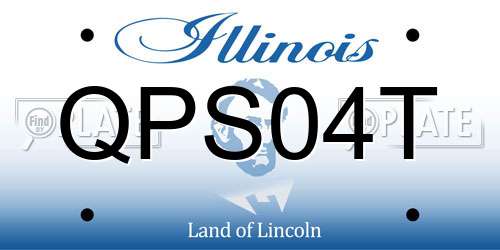 QPS04T Illinois License Plate