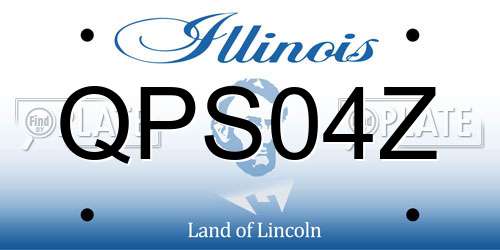 QPS04Z Illinois License Plate