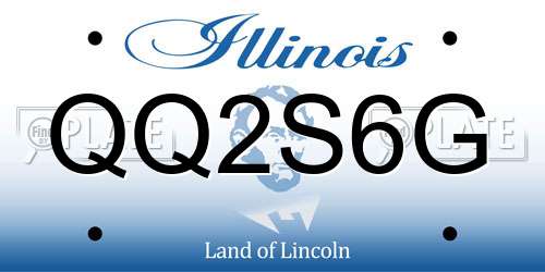 QQ2S6G Illinois License Plate