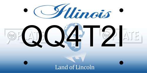 QQ4T2I Illinois License Plate
