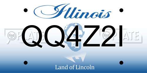 QQ4Z2I Illinois License Plate