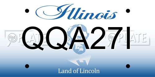 QQA27I Illinois License Plate