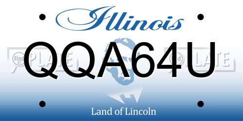 QQA64U Illinois License Plate