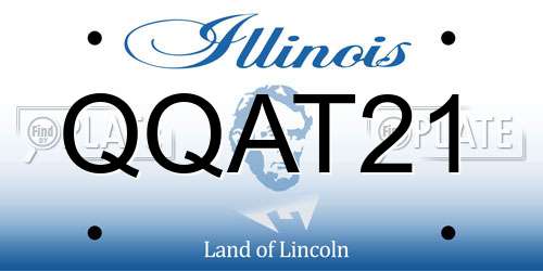 QQAT21 Illinois License Plate