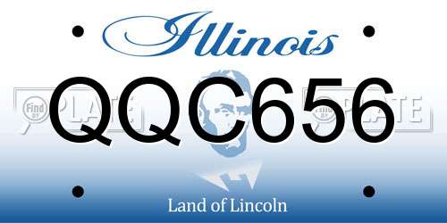QQC656 Illinois License Plate