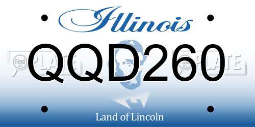 QQD260 Illinois License Plate