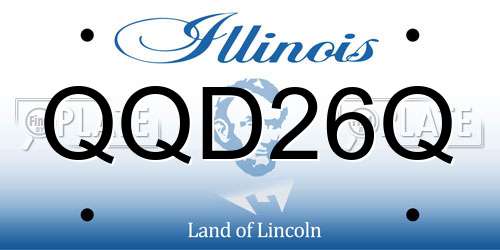 QQD26Q Illinois License Plate