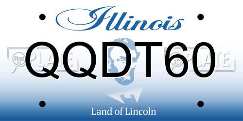 QQDT60 Illinois License Plate