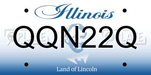 QQN22Q Illinois License Plate