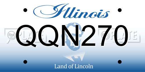 QQN270 Illinois License Plate