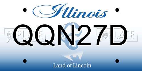 QQN27D Illinois License Plate