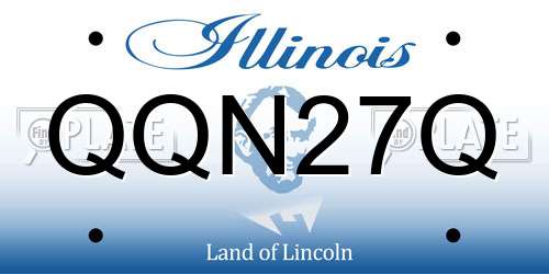 QQN27Q Illinois License Plate