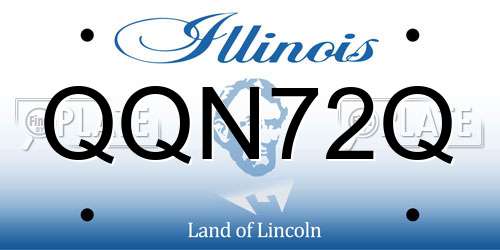 QQN72Q Illinois License Plate