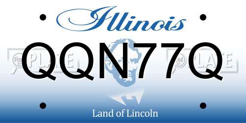 QQN77Q Illinois License Plate