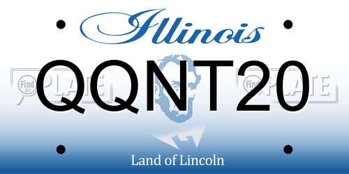 QQNT20 Illinois License Plate