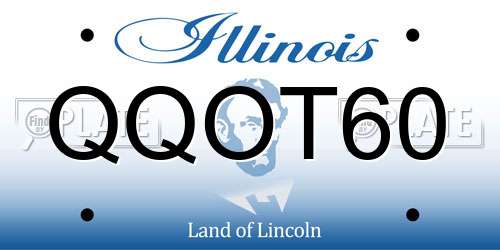 QQOT60 Illinois License Plate