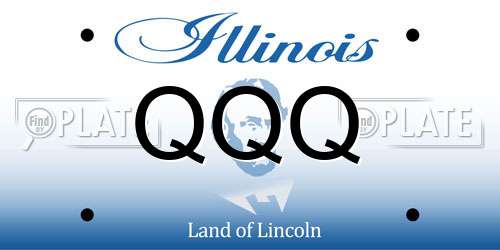 QQQ Illinois License Plate