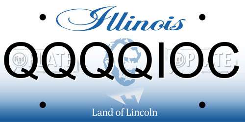 QQQQIOC Illinois License Plate
