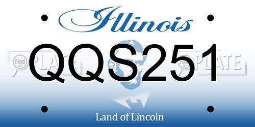 QQS251 Illinois License Plate