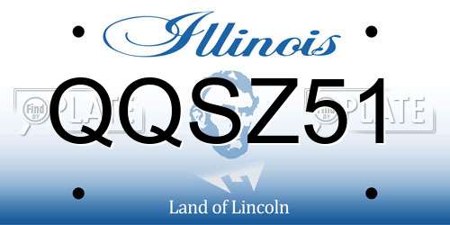 QQSZ51 Illinois License Plate