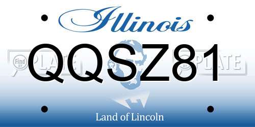 QQSZ81 Illinois License Plate