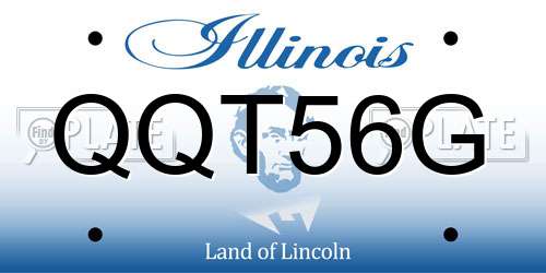 QQT56G Illinois License Plate