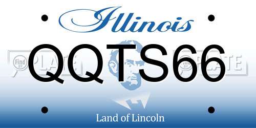 QQTS66 Illinois License Plate