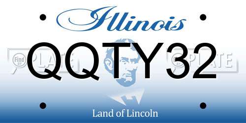 QQTY32 Illinois License Plate
