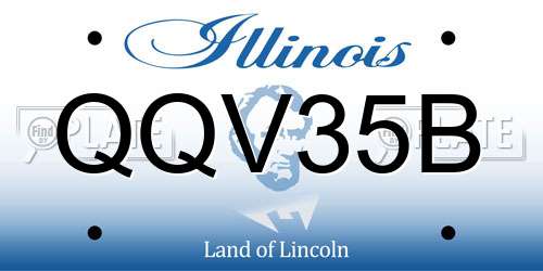 QQV35B Illinois License Plate