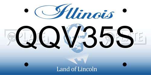 QQV35S Illinois License Plate