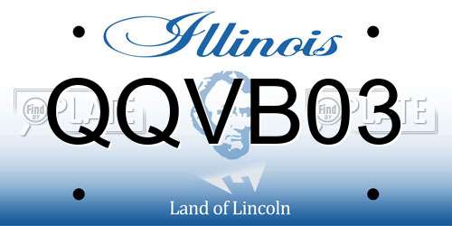 QQVB03 Illinois License Plate