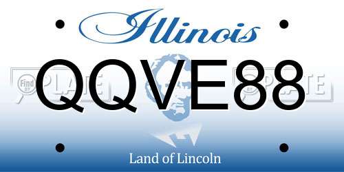 QQVE88 Illinois License Plate