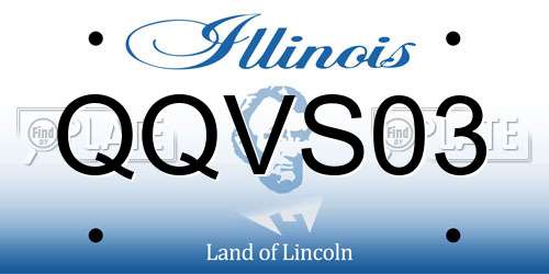 QQVS03 Illinois License Plate