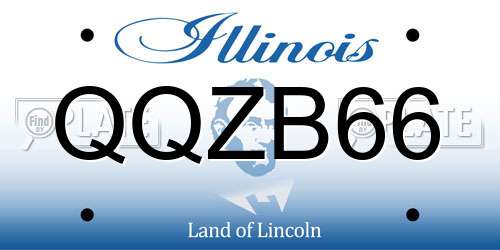 QQZB66 Illinois License Plate