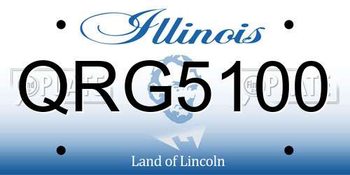 QRG5100 Illinois License Plate