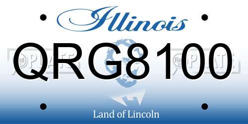 QRG8100 Illinois License Plate