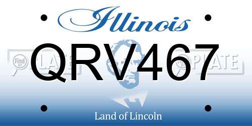QRV467 Illinois License Plate