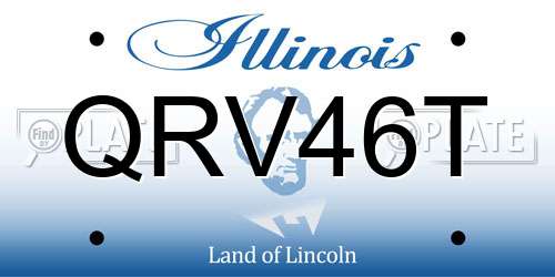 QRV46T Illinois License Plate