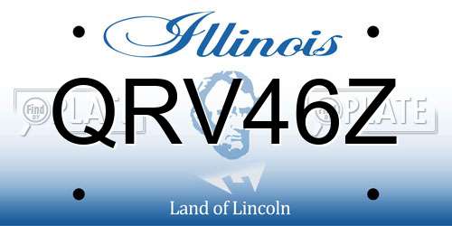 QRV46Z Illinois License Plate