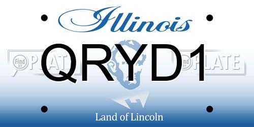 QRYD1 Illinois License Plate