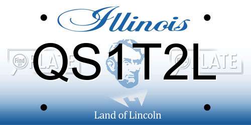 QS1T2L Illinois License Plate
