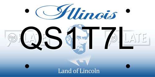 QS1T7L Illinois License Plate