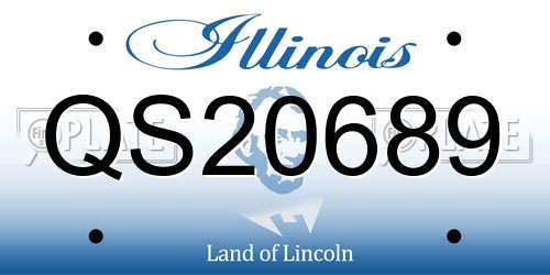 QS20689 Illinois License Plate