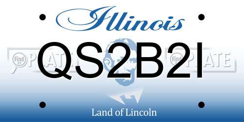 QS2B2I Illinois License Plate