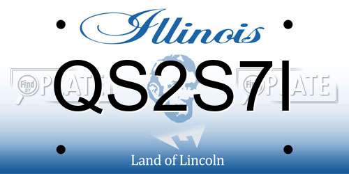 QS2S7I Illinois License Plate