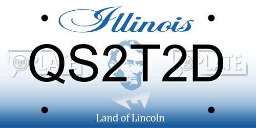 QS2T2D Illinois License Plate