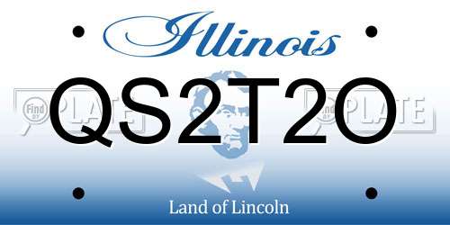 QS2T2O Illinois License Plate