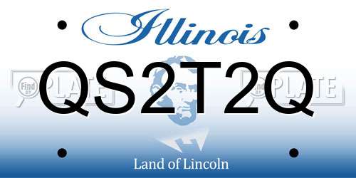 QS2T2Q Illinois License Plate