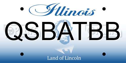 QSBATBB Illinois License Plate