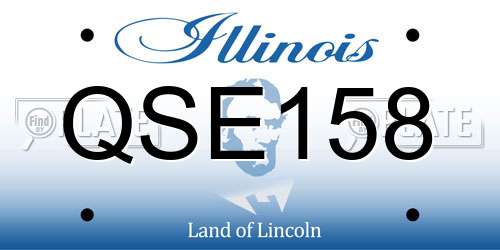 QSE158 Illinois License Plate